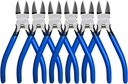 Wire Cutters 6 Pack, KAIHAOWIN 6 inch Dikes Small Wire Cutters Flush Cutters Wire Snips Clippers Diagonal Cutters Side Cutters Cutting Pliers for Crafting