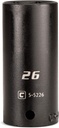 Capri Tools Deep Impact Socket, 1/2-Inch Drive, 6-Point, Metric (26 mm)