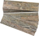 Aspect Peel and Stick Stone Overlay Kitchen Backsplash - Weathered Quartz (Approx. 15 sq ft Kit) - Easy DIY Tile Backsplash