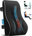 Lumbar Support Pillow for Office Chair, Office Home Essentials,Stocking Stuffers,Back Support Pillow for Car, Chair Cushions,Back Pain Relief Improve Posture,Mesh Cover Double Adjustable Straps