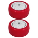 2Pcs Patio Heater Caster Wheels PVC Swivel Accessories for Easy Movement Quiet Design for Home Patios and Outdoor Decks