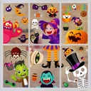 BAYLAY Halloween Window Clings - 10 Sheets Halloween Window Decorations Double Sided Hallowee n Window Stickers