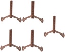 PRETYZOOM 5pcs Dish Display Stand Tea Cake Rack Rustic Decorative Plates Holder for Home Kitchen Organization