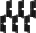SINJEUN 3 Pair 5 Inches Gate Hinge, Heavy Duty Barrel Gate Hinge, Weld On Barrel Style Ball Bearing Door Hinge for Swing Gates, Trailer Ramp Gates, 450lbs Capacity