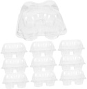 10pcs Cavity Cake Mousse Box Boxes Lids for Cupcake Muffin Candy Cookie Storage Display