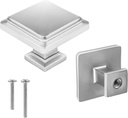 Silver Cabinet Knobs - Silver Drawer Knobs - 10 Pack Closet Door Knobs - Kitchen Cabinet Knobs - Kitchen Knobs for Cabinets and Drawers - Bedroom Door Knobs - Cupboard Knobs for Modern Home, Furniture