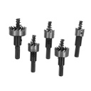 1 Set Hole Opener Set Metal Hole Saw Cutter Hole Saw Kit Glass Used Drill Bits for Concrete Hole Saw for Hole Punch Hole Saw for Marble High Speed Steel Black