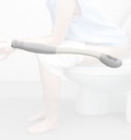 Toilet Aids for Wiping, Long Reach Comfort Bottom Buddy Wiping Aid for Toileting, Butt Wiper for Obesity People Disabled Elderly Pregnant Surgery Recovery Handicap Accessories Grey
