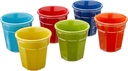Bialetti Ceramic Espresso Cup Set - Multi Coloured (6pk)