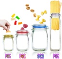 Laffeya Candy Nut Bag, Set of 24 Reusable Mason Jar Bags, Ideal for Fresh & Leakproof Snack Storage, Perfect Food Saver Bags