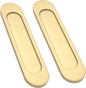 Self-Adhesive Pull Handles 2 Pack, Handle Helper for Kitchen Cabinet Knobs Drawer Window Sliding Closet Push Pull Helper Stick-on (Gold, 2 Pack)