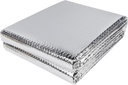 winemana Window Insulation Roll, 48IN x 10FT Reflective Heat Shield Bubble Film, Double-Sided Aluminum Foil Insulation, Weatherproof Garage Door Cover for Windows, RV, Basement, Winter & Summer