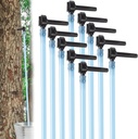 Deluxe Maple Syrup Tree Tapping & Sugaring Starter Kit-10 Taps & 10 2.5ft Extra Long Food-Grade Tubing Drop Lines- Complete Set for Experts or Beginners to Start Tapping Your Own Sap- Wont Harm Trees