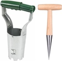 AVIMYA Gardening Agricultural Seedling Extractor Planting Tool Sandy Dipping Flower Tube Transplanter Transplanting Extractor Hand Tool (Color : B)