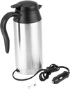 12V Car Coffee Maker 750ml Electric Kettle 120W Stainless Steel Travel Mug Vehicle Power Adapter Heating