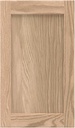 15.5W x 29H Unfinished Oak Kitchen Cabinet Door Replacement, Shaker Style