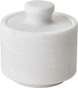 White Marble Salt Cellar Keeper With Lid